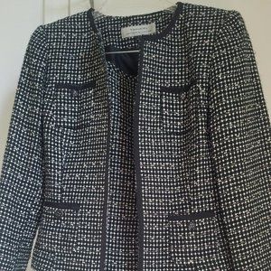 Chanel-style boucle tweed skirt and jacket suit